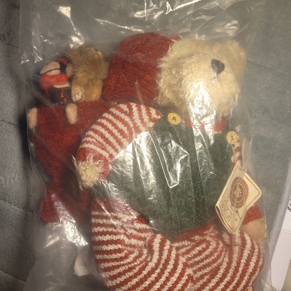 Vintage Boyds Elmo Q ElfBeary QVC exclusive signed by Liz Smith w/Wuzzies+Horse